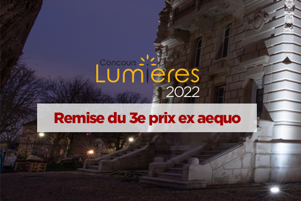 Remise du 3e prix ex aequo du Concours Lumières 2022 - Pantin (93)