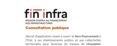 Document FIN Infra lance une consultation sur la mise en œuvre du tiers-financement pour la rénovation énergétique des bâtiments publics
