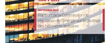 Document Rapport de la Commission de Régulation de l’Energie (CRE) sur le pilotage des bâtiments tertiaires