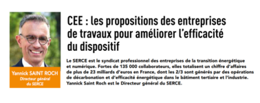 Document CEE : les propositions des entreprises de travaux pour améliorer l'efficacité du dispositif