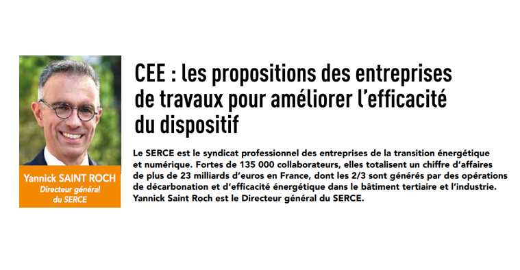 CEE : les propositions des entreprises de travaux pour améliorer l'efficacité du dispositif