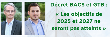 Document Décret BACS et GTB : « Les objectifs de 2025 et 2027 ne seront pas atteints »