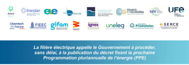 Document La filière électrique appelle le Gouvernement à procéder, sans délai, à la publication du décret fixant la prochaine Programmation pluriannuelle de l’énergie (PPE)