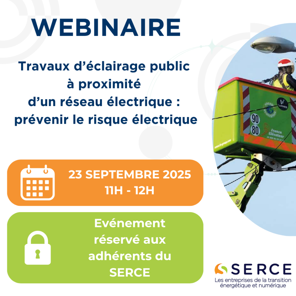 Webinaire : Travaux d’éclairage public à proximité d’un réseau électrique : prévenir le risque électrique