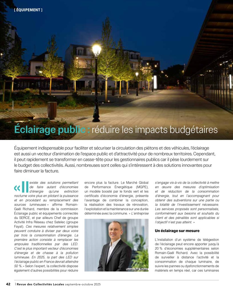 Éclairage public : réduire les impacts budgétaires