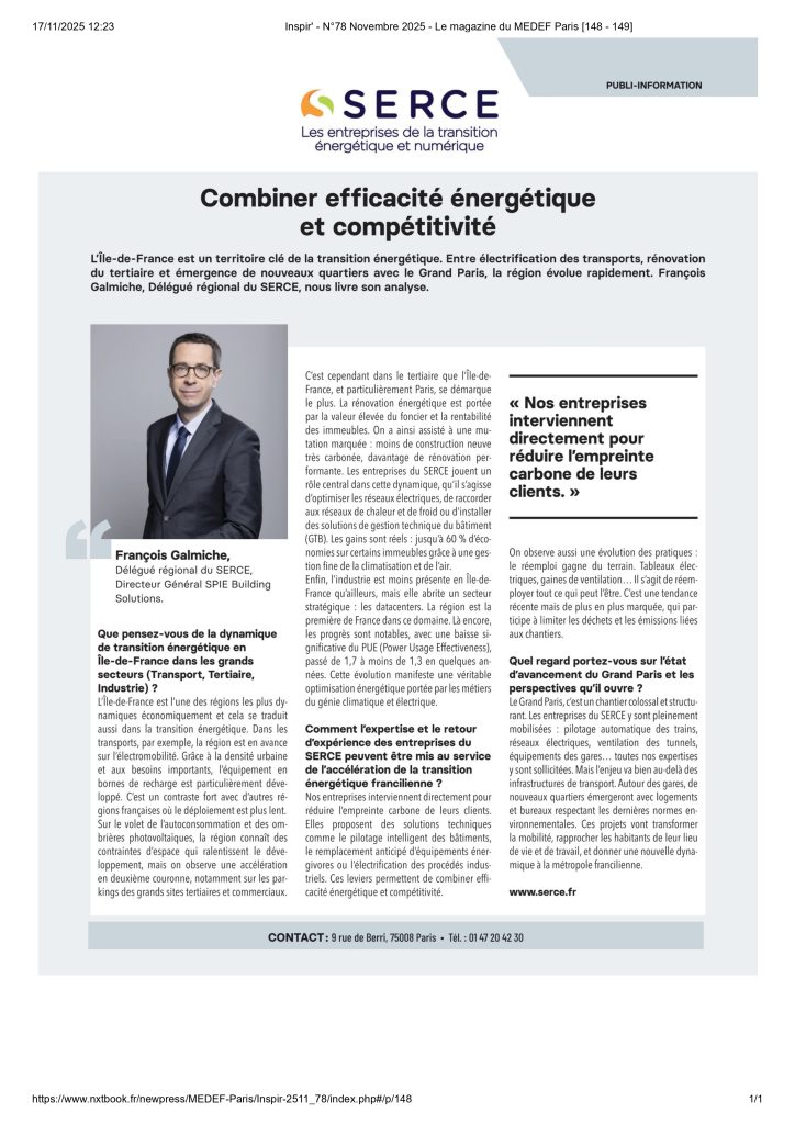 Combiner efficacité énergétique et compétitivité