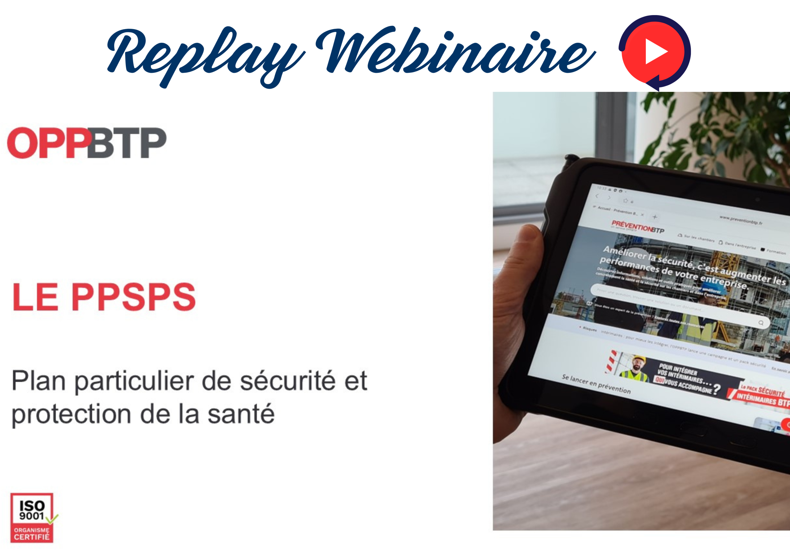 Replay et Support Webinaire SERCE : Tout savoir sur le PPSPS