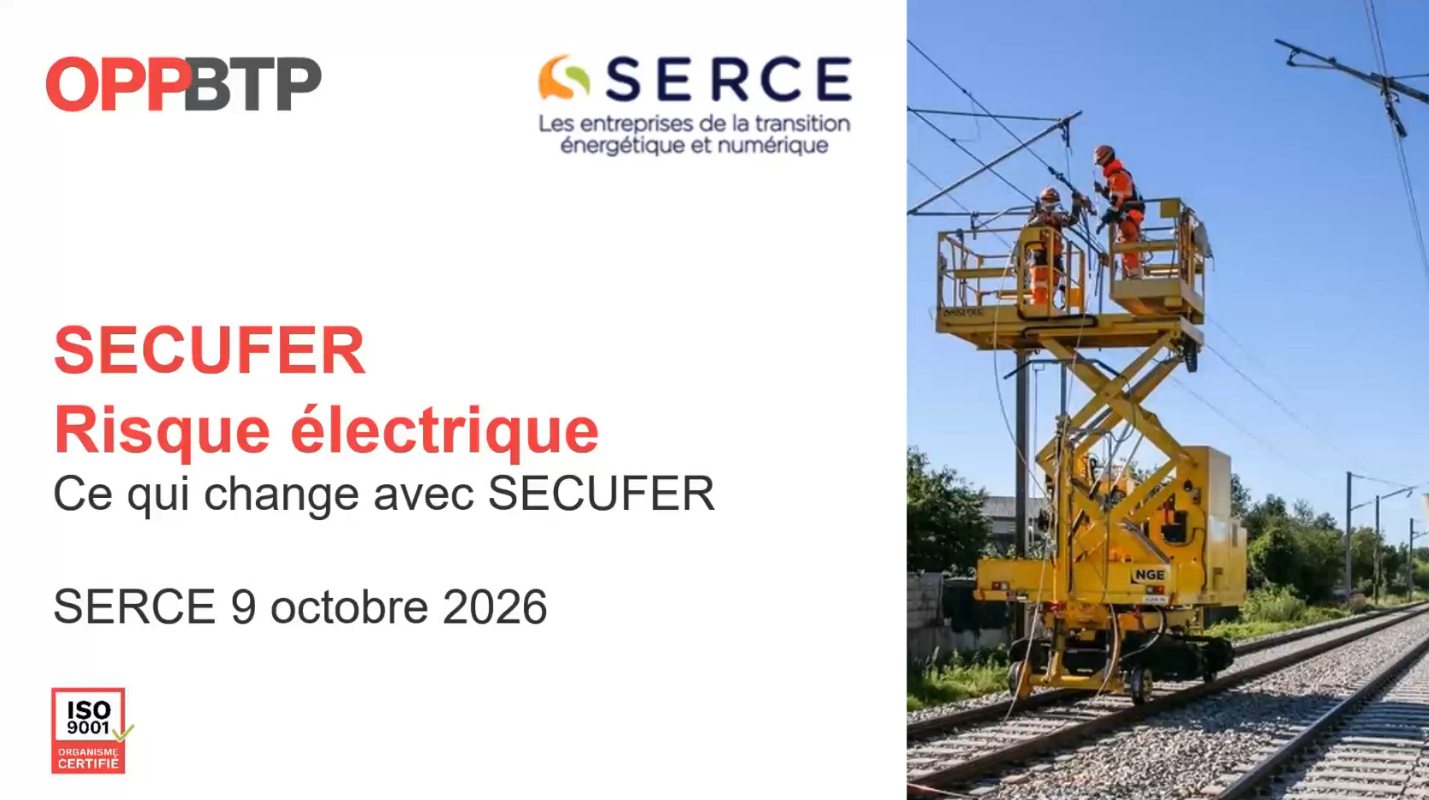 Webinaire - Décryptage de SECUFER – risque électrique
